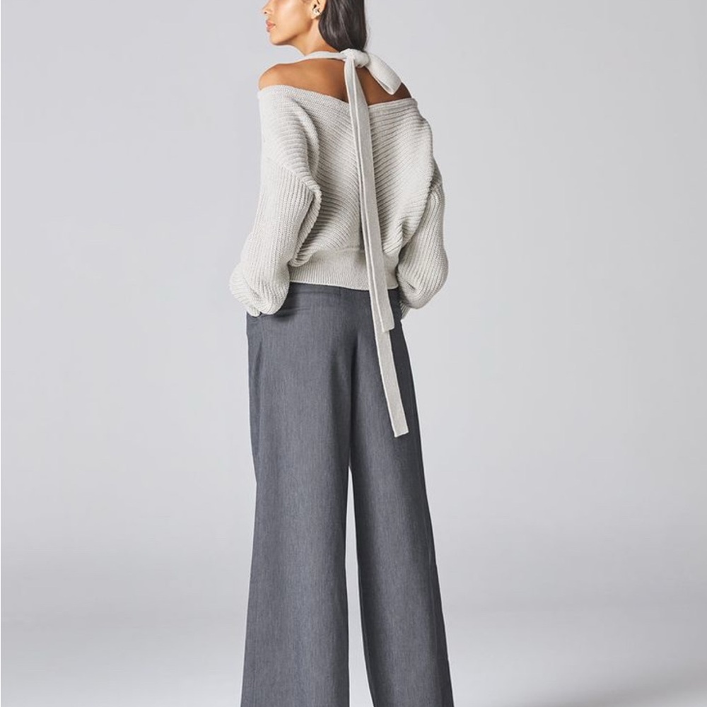 NWT Adeam x Carolyn Murphy Sora Cotton Cashmere Cardigan Grey Women's Sweater M